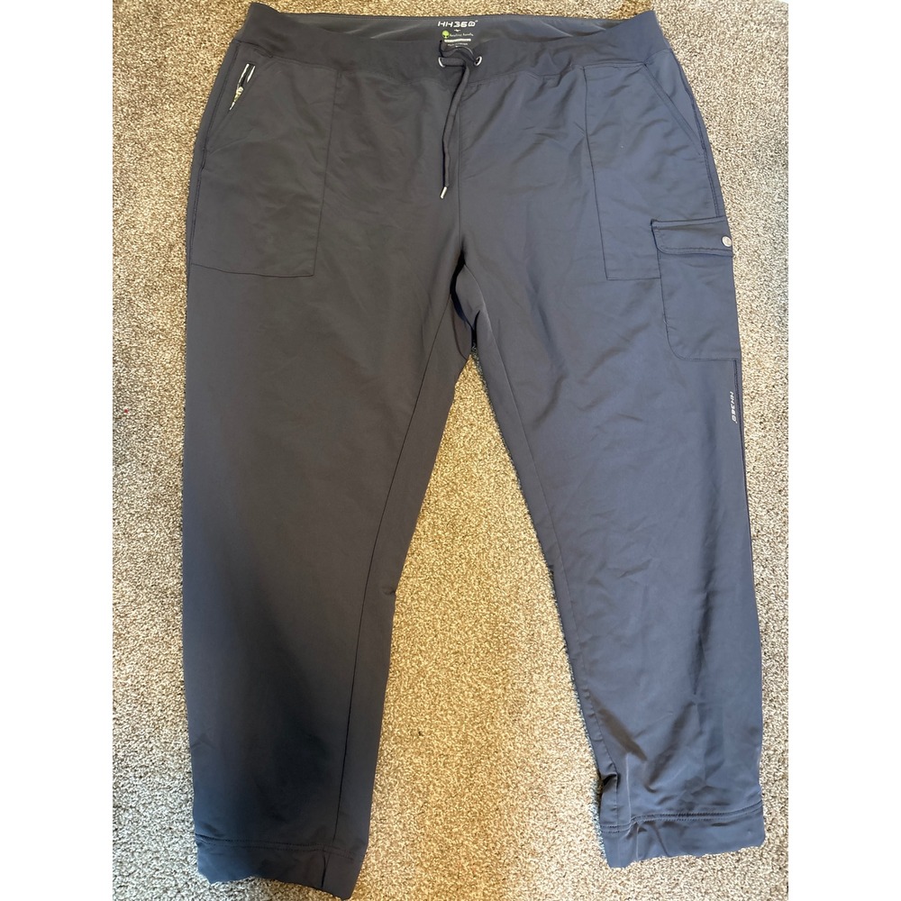 Healing Hands HH360 Scrub Pants Womens 3X Gray Excellent Cargo Stretch Jogger
